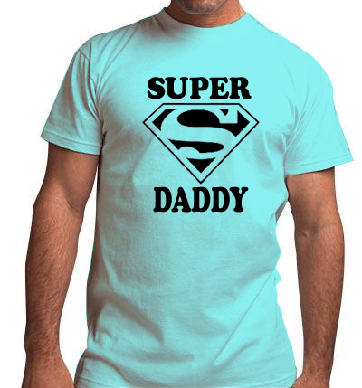 » SUPERDADDY SUPERMAN Birthday Gift Fathers Day Mens Tshirt 1499v