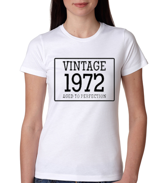 » 40th Birthday Gift Vintage Aged Perfection New Womens T-Shirt
