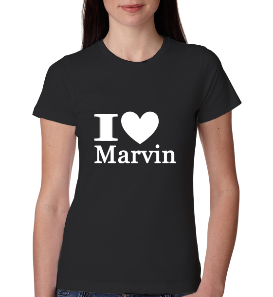» I love marvin jls music Womens T-Shirt