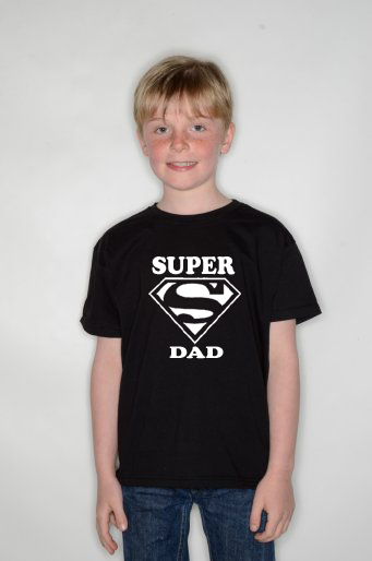 » SUPERDAD SUPERMAN Birthday Gift Fathers Day Kids Tshirt 1496v