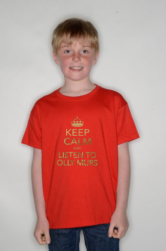 » Keep Calm and Listen To Olly Murs Kids Tshirt 1439v