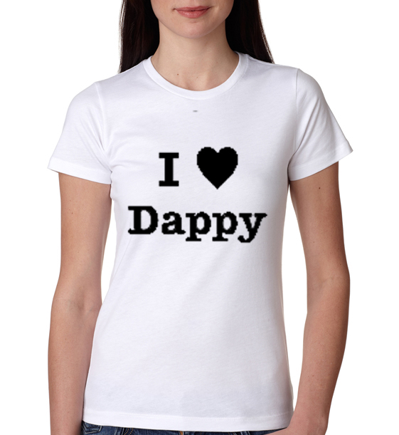 » I love dappy n-dubz music rap Womens T-Shirt